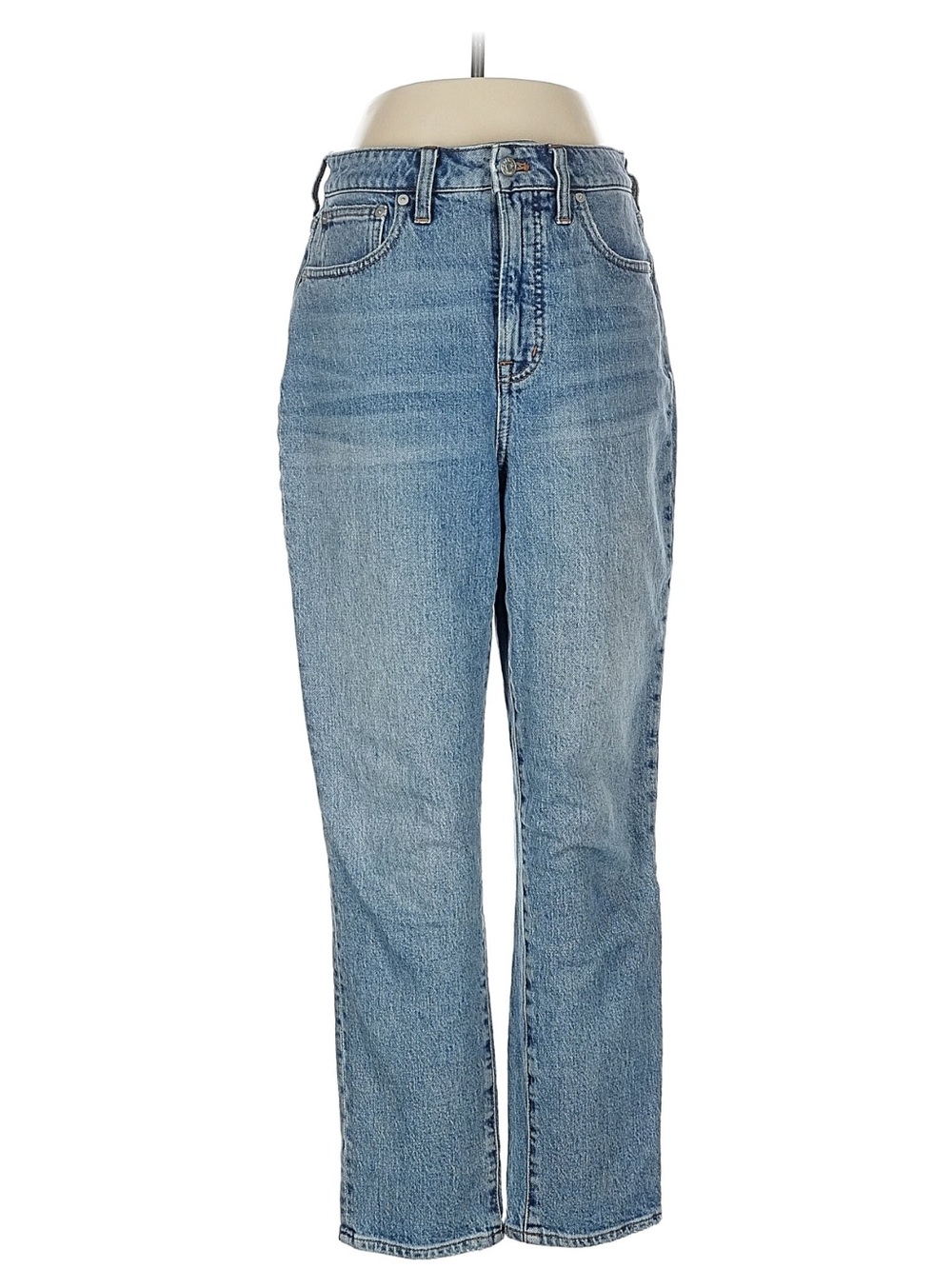 Madewell Perfect Vintage High Rise Straight Leg Jeans Light Wash 29